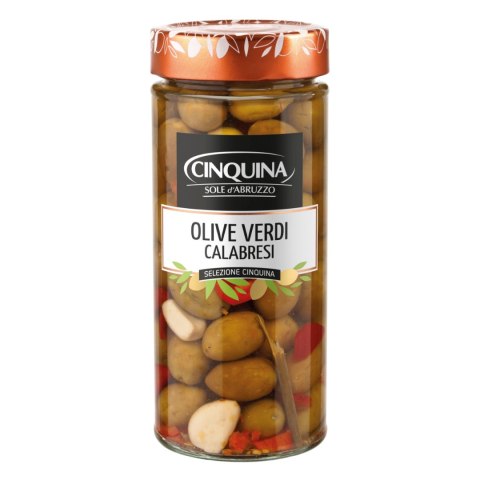 CINQUINA OLIWKI ZIELONE Z KALABRII 320g Włochy